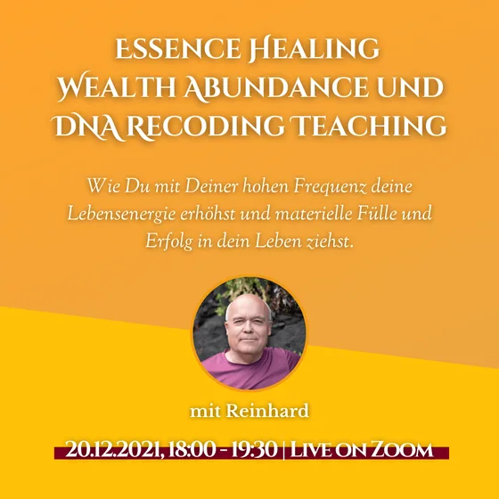 Essence Healing Wealth Abundance und DNA Recoding Teaching